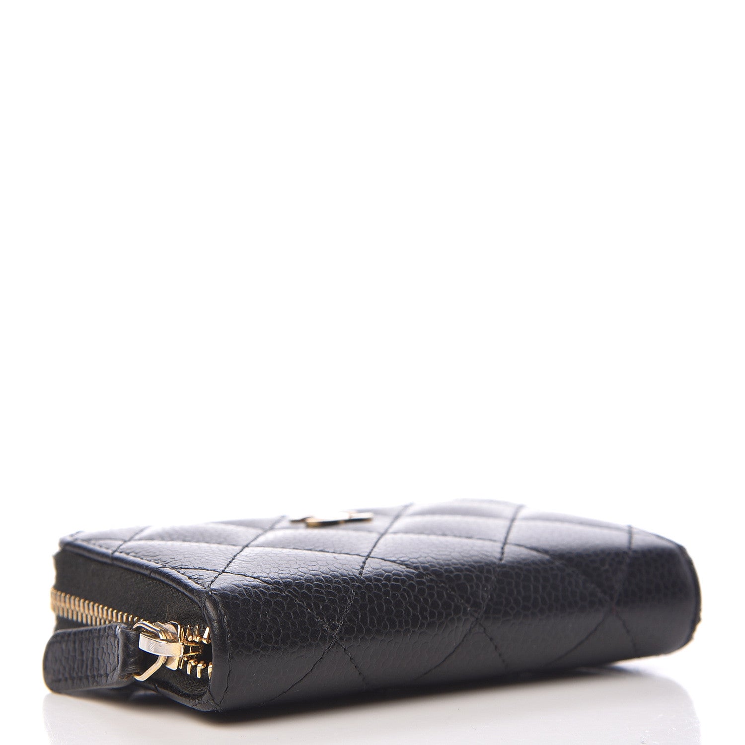 Chanel Caviar Quilted Zip Coin Purse Black 4 of 11