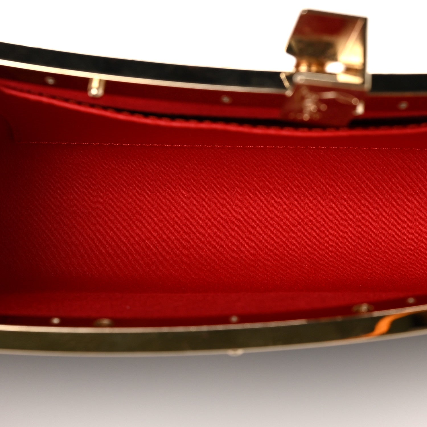 Christian Louboutin Dentelle Touze Palmette Clutch Black 4 of 7