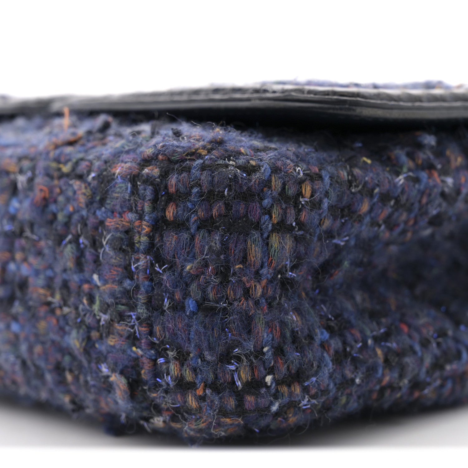 Chanel Tweed Watersnake Quilted Medium CC Filigree Flap Blue 10 of 11