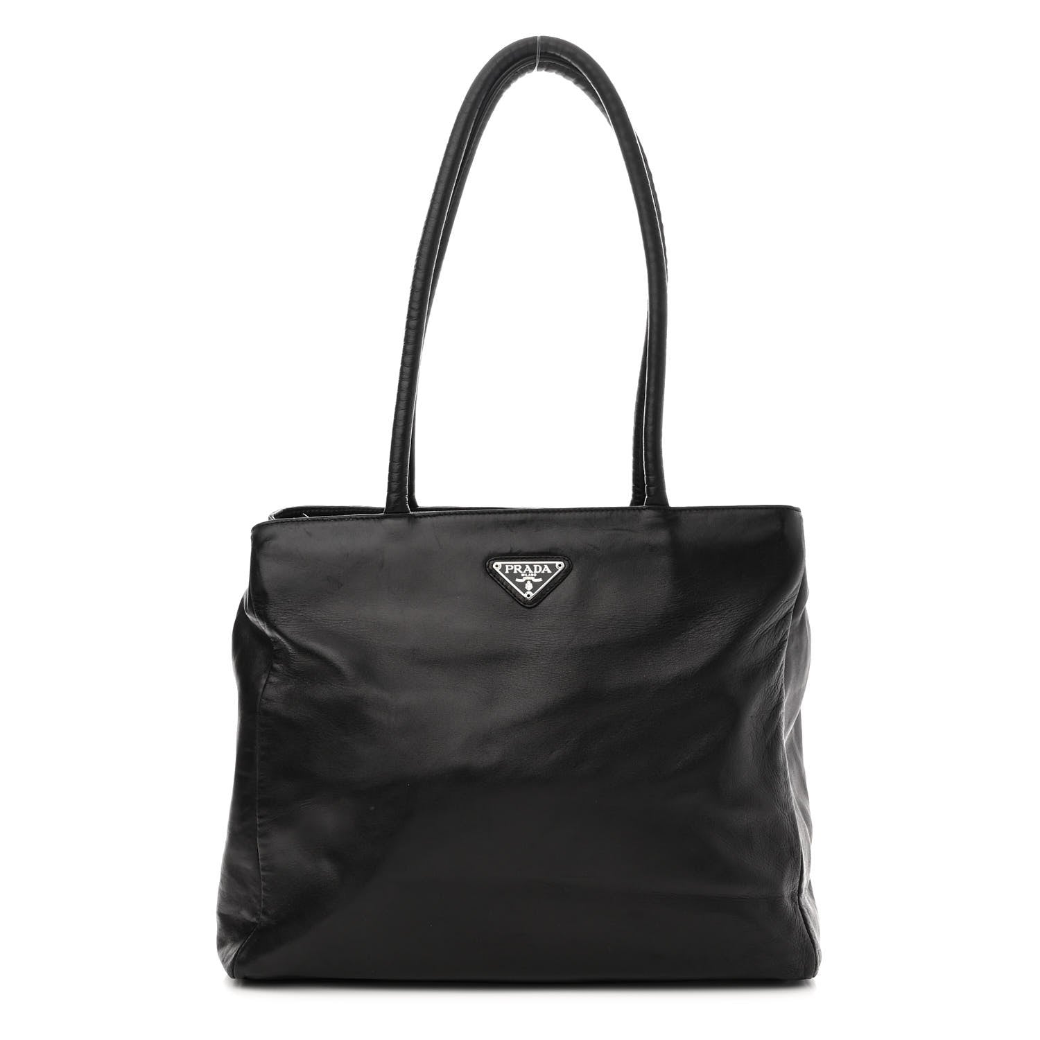 Prada Soft Calfskin Tote Black 1 of 10