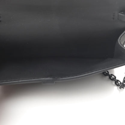 Christian Dior Ultra Matte Calfskin Nano Saddle Chain Pouch Black 5 of 7