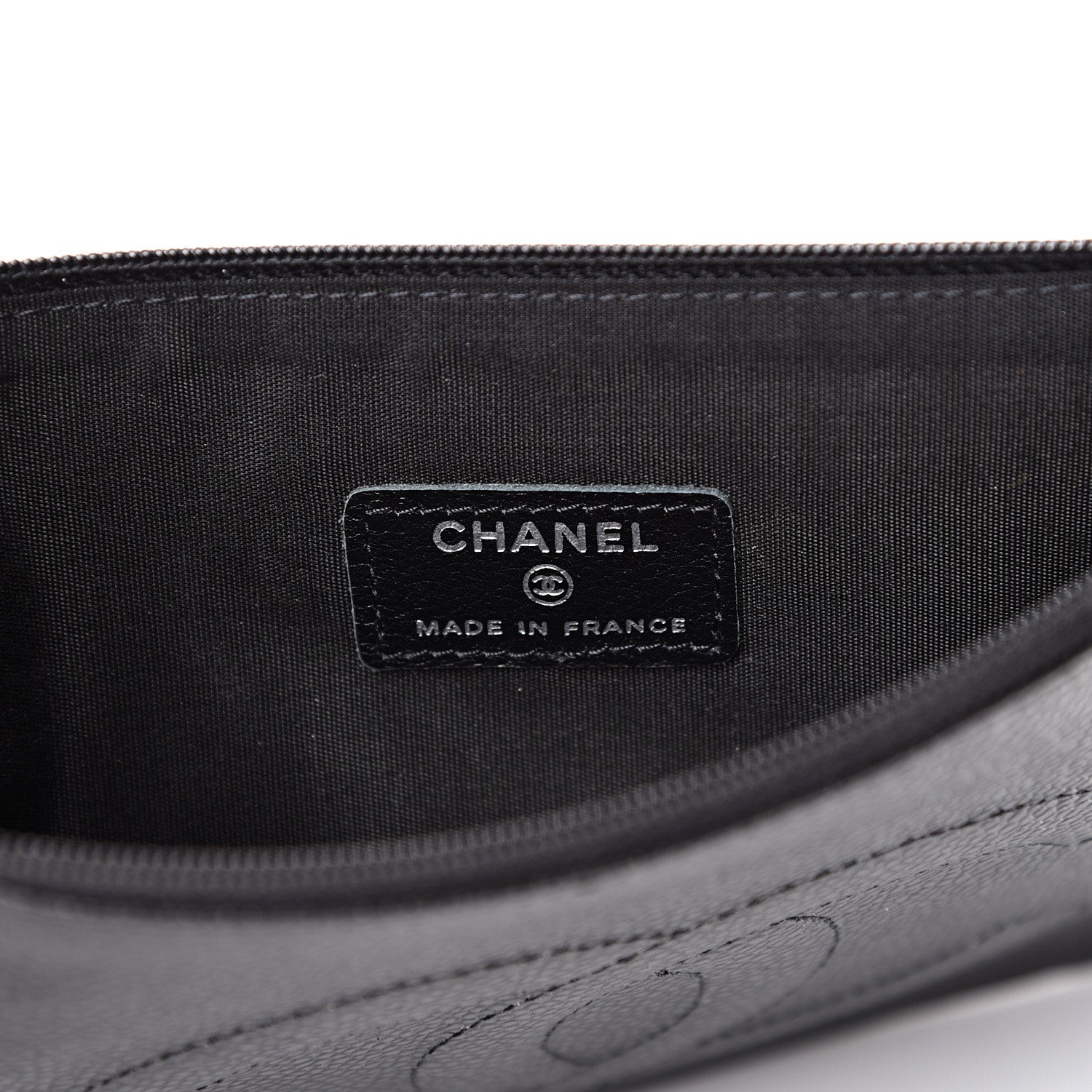 Chanel Caviar Timeless CC Cosmetic Case Black 5 of 6