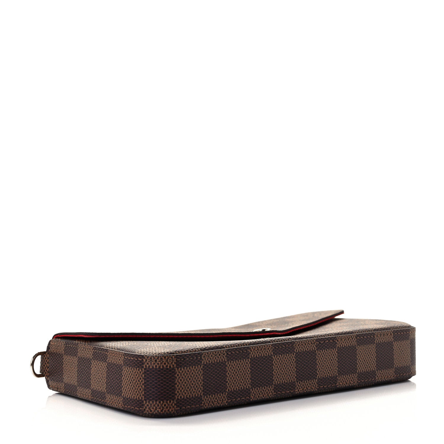 Louis Vuitton Damier Ebene Pochette Felicie Chain Wallet 4 of 9