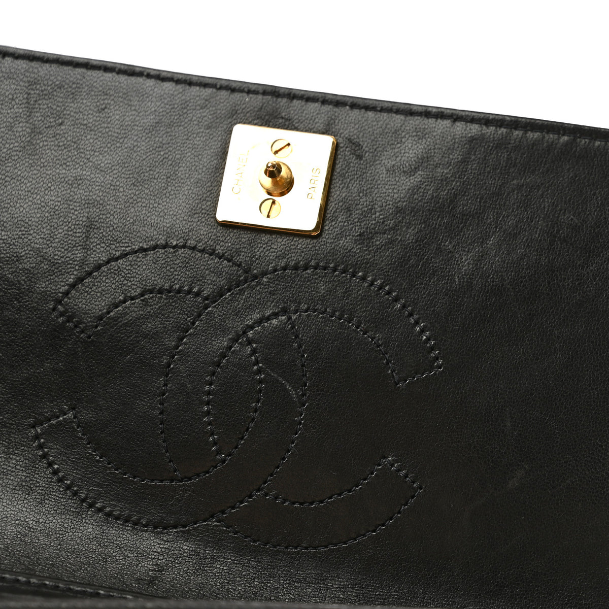 Lambskin Quilted Mini Single Flap Bag Black