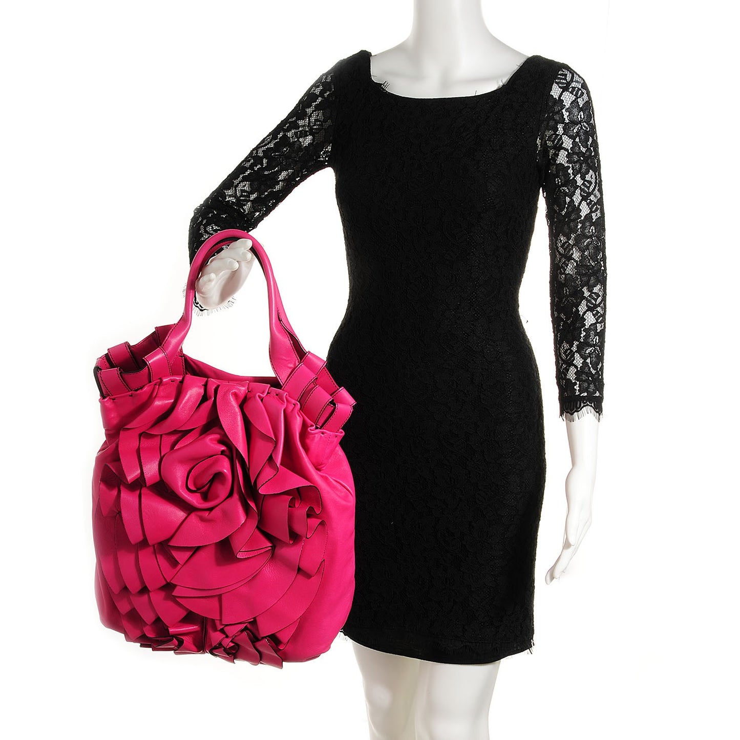 Nappa Rose Vertigo Tote Hot Pink