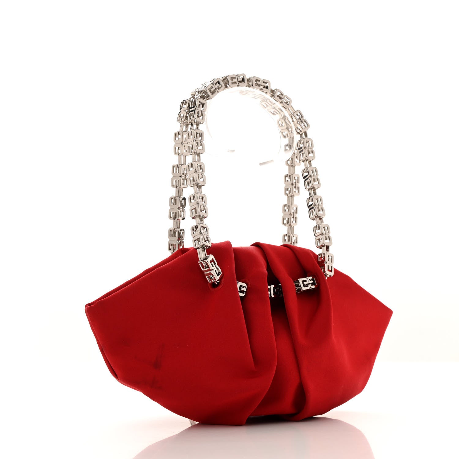 Givenchy Satin Mini Kenny Shoulder Bag Red 1734999 – FASHIONPHILE