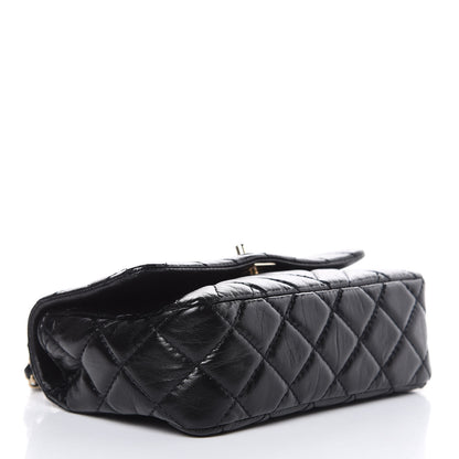 Chanel Shiny Lambskin Quilted Small Montcoco Flap Black 4 of 10