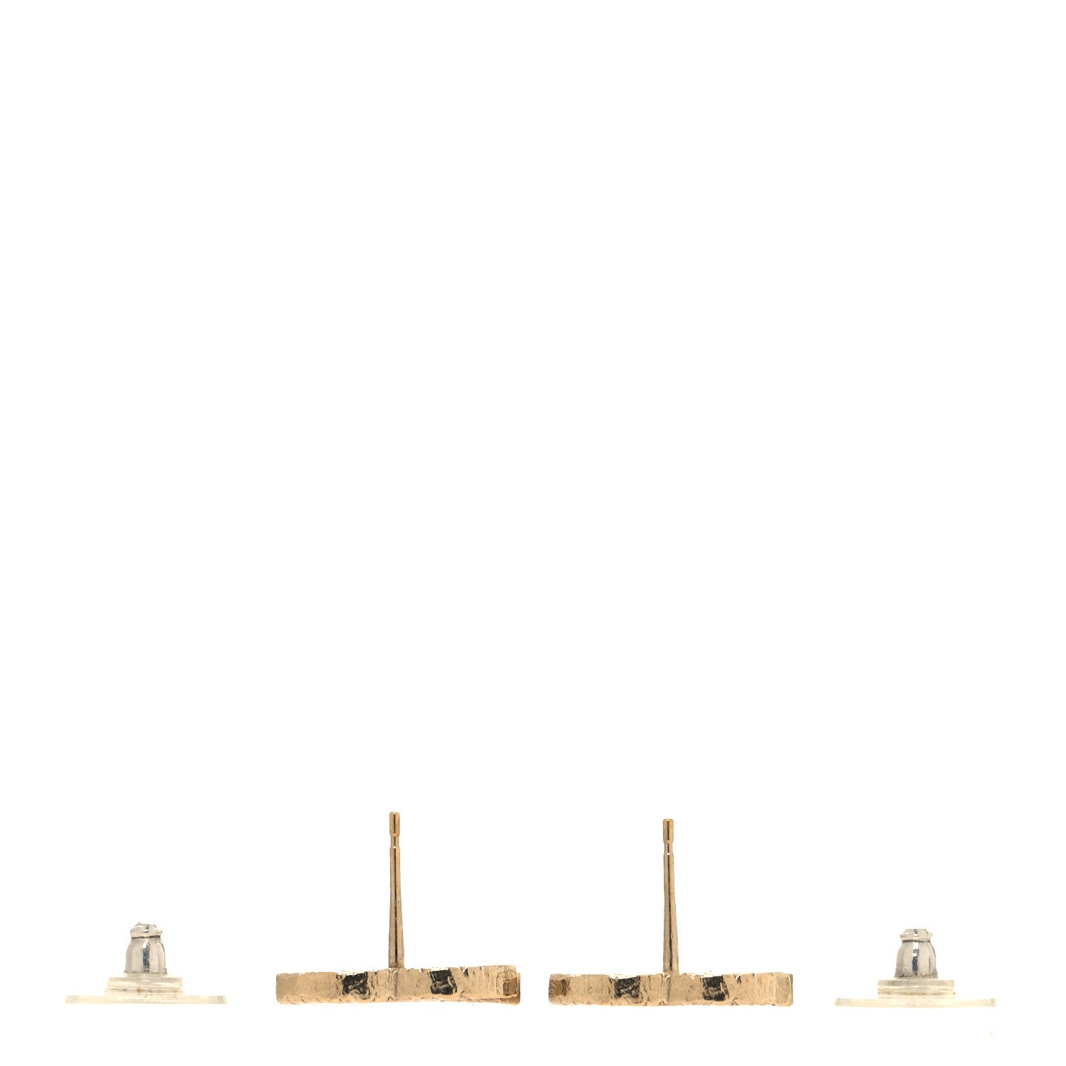 Chanel Quilted CC Earrings Gold 3 of 5