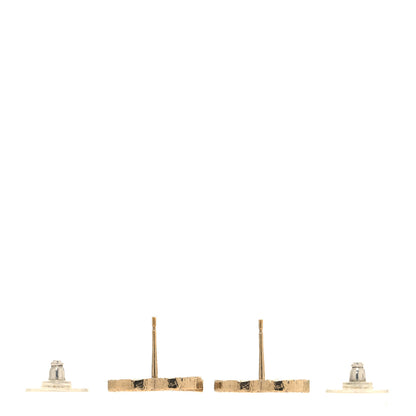 Chanel Quilted CC Earrings Gold 3 of 5