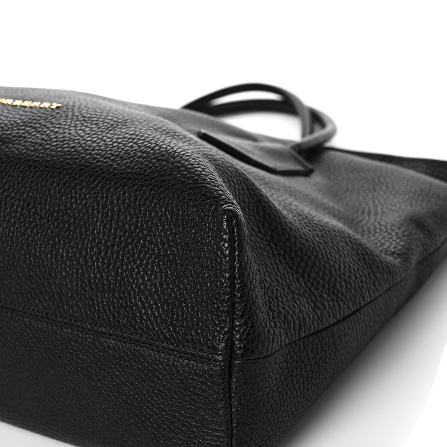 Burberry London Grainy Calfskin Medium Baynard Tote Black 11 of 14