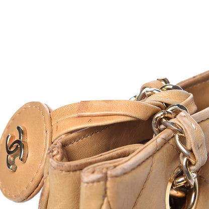 Chanel Lambskin Quilted Tote Beige 13 of 30