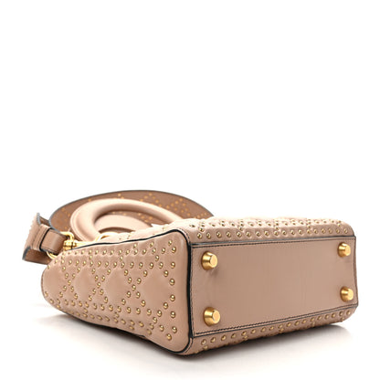 Christian Dior Calfskin Cannage Studded Small Supple Lady Dior Light Pink 4 of 11
