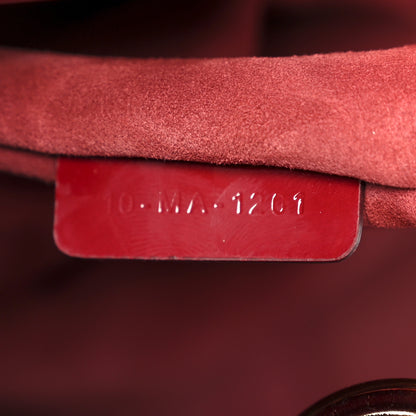 Christian Dior Patent Cannage Medium Lady Dior Red 7 of 10