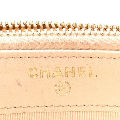 Chanel Canvas Small Deauville Clutch With Chain Light Beige 8 of 12