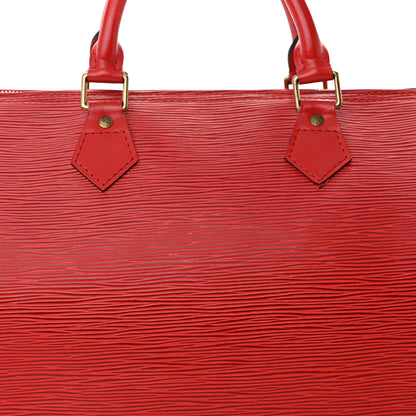 Louis Vuitton Epi Speedy 30 Castillan Red 8 of 11