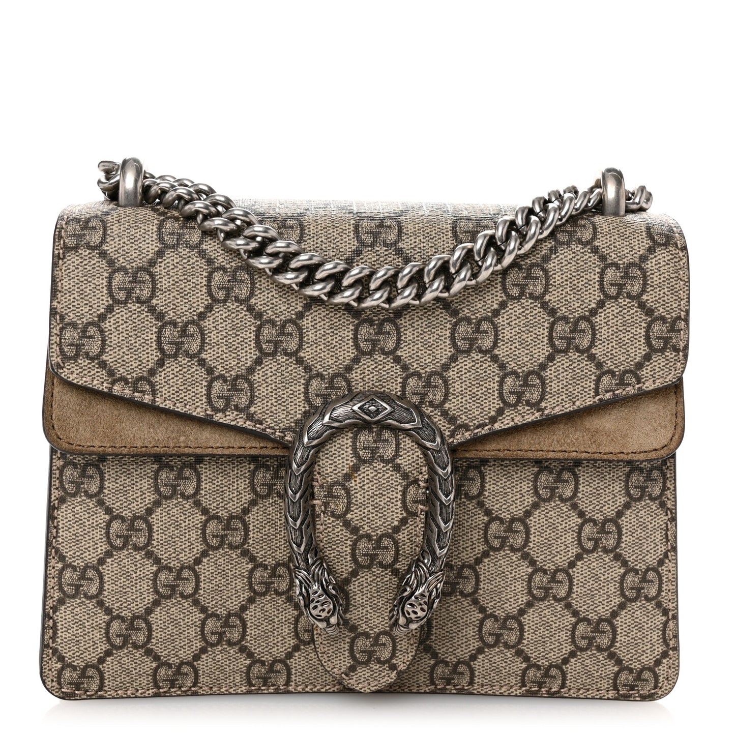 GG Supreme Monogram Mini Dionysus Shoulder Bag Taupe