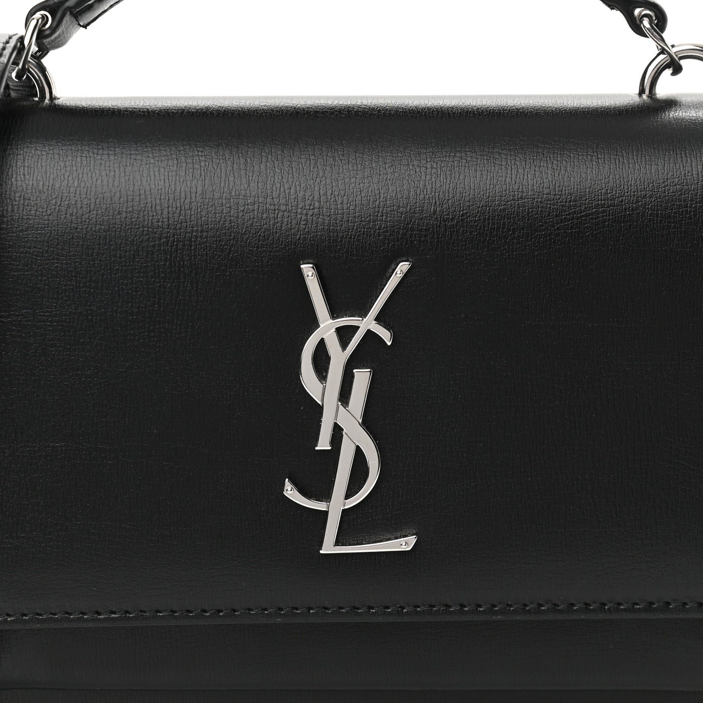 Calfskin Monogram Sunset Chain Wallet Black