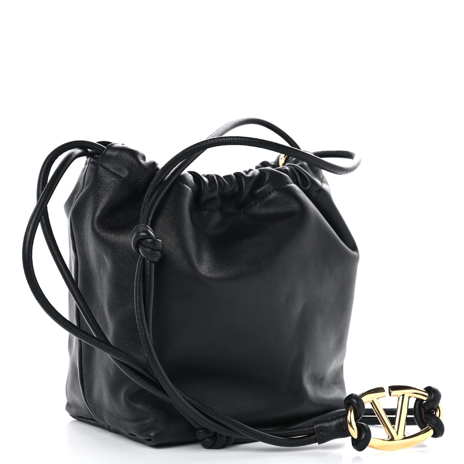 Valentino Garavani Nappa Vlogo Pouf Pouch Black 3 of 10