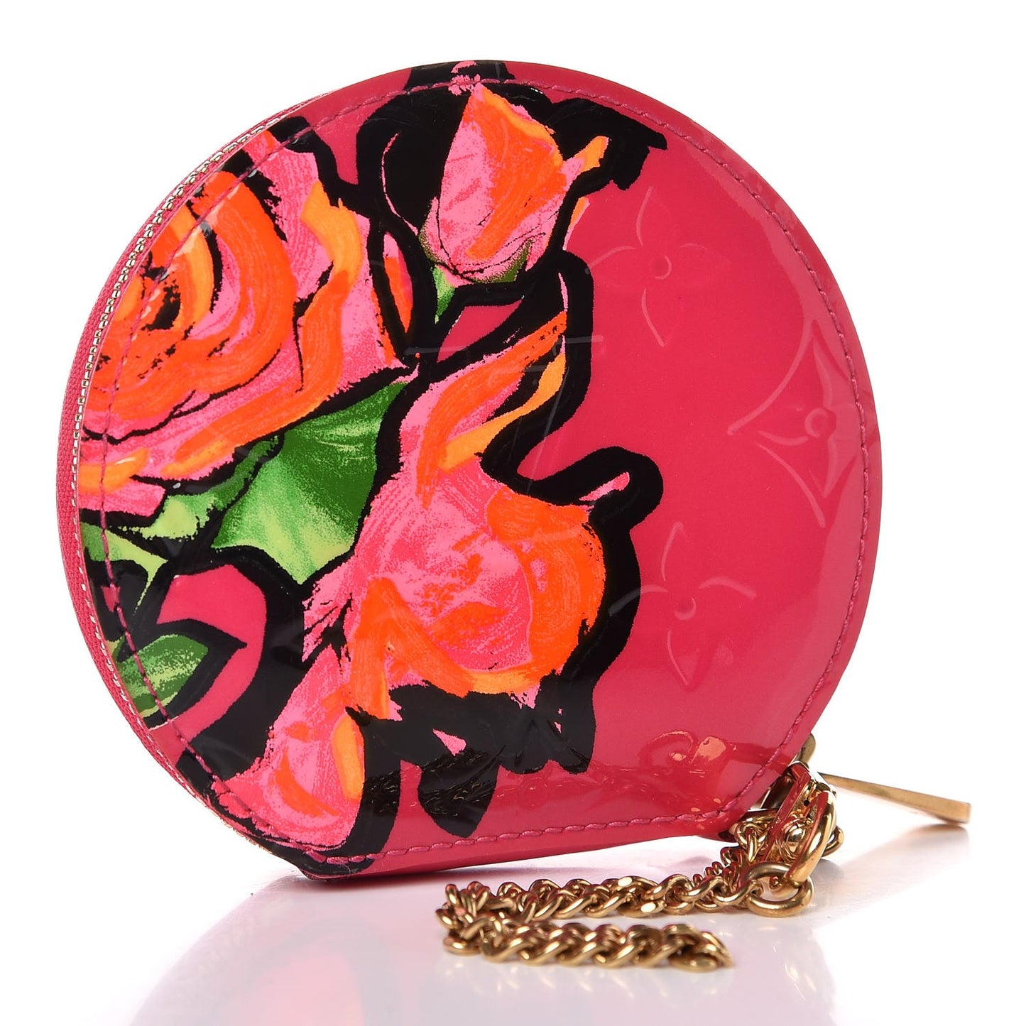 Vernis Roses Chapeau Coin Purse Rose Pop