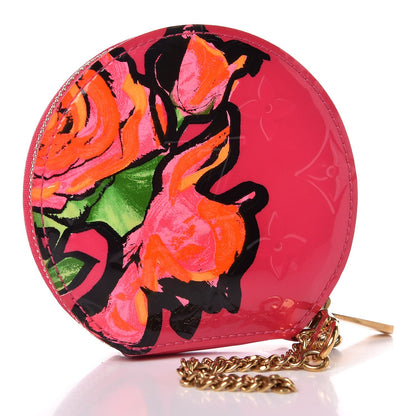 Louis Vuitton Vernis Roses Chapeau Coin Purse Rose Pop 3 of 8