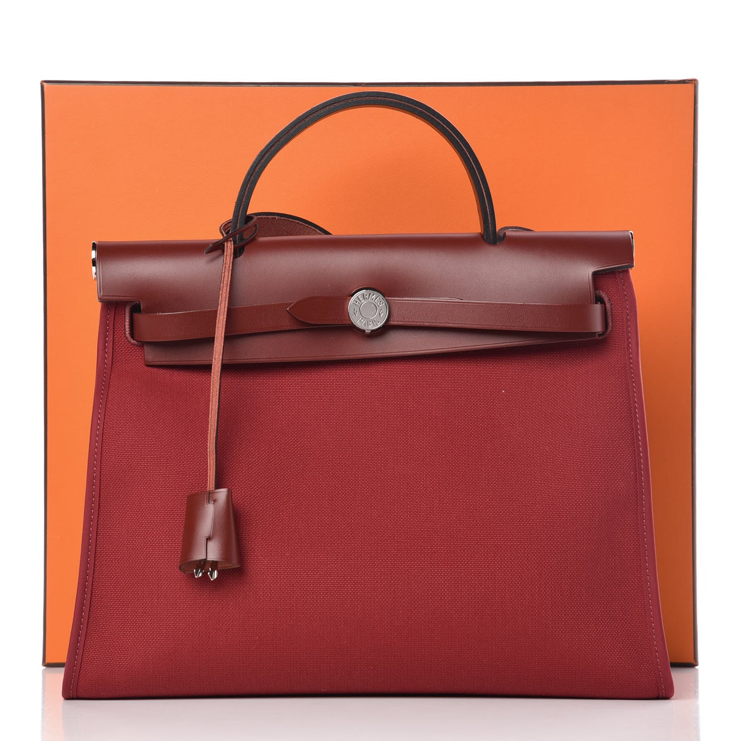 Vache Hunter Toile Herbag Zip 31 PM Rouge Grenat Rouge H