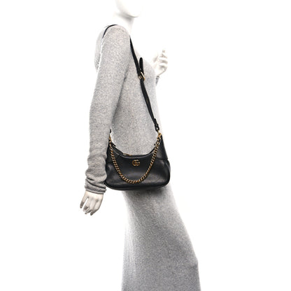 Gucci Goatskin Small Aphrodite Shoulder Bag Black 2 of 10