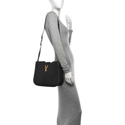 Saint Laurent Sheepskin Medium Chyc Shoulder Bag Grey 2 of 16