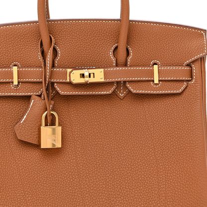 Hermes Togo Birkin 25  Gold 8 of 13