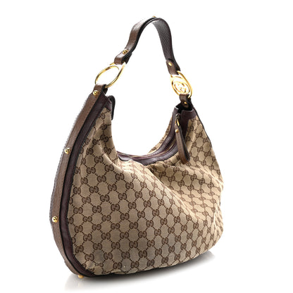 Gucci Monogram Large GG Twins Hobo Dark Brown 3 of 13