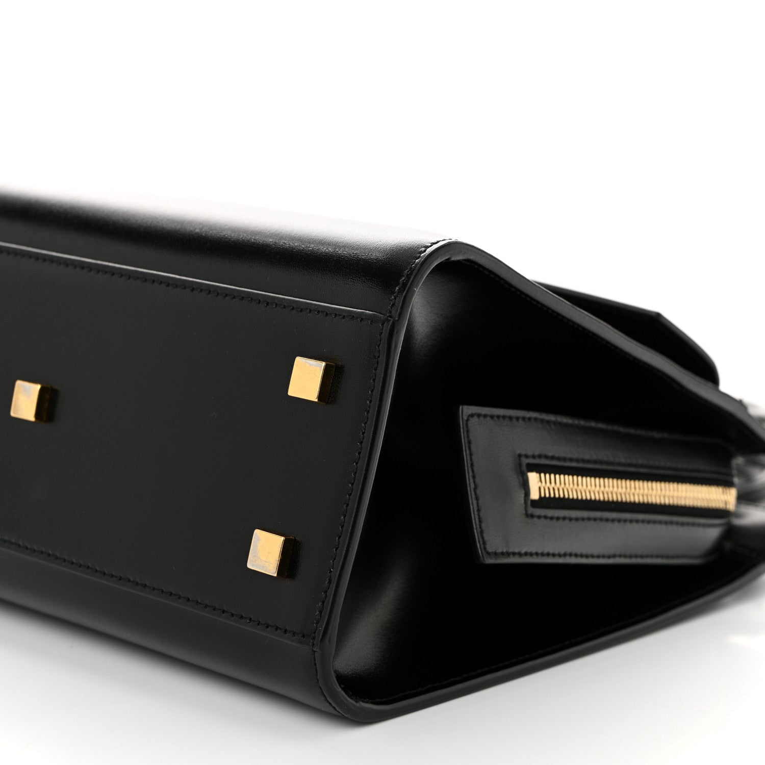 Saint Laurent Shiny Calfskin Small Uptown Tote Black 10 of 11