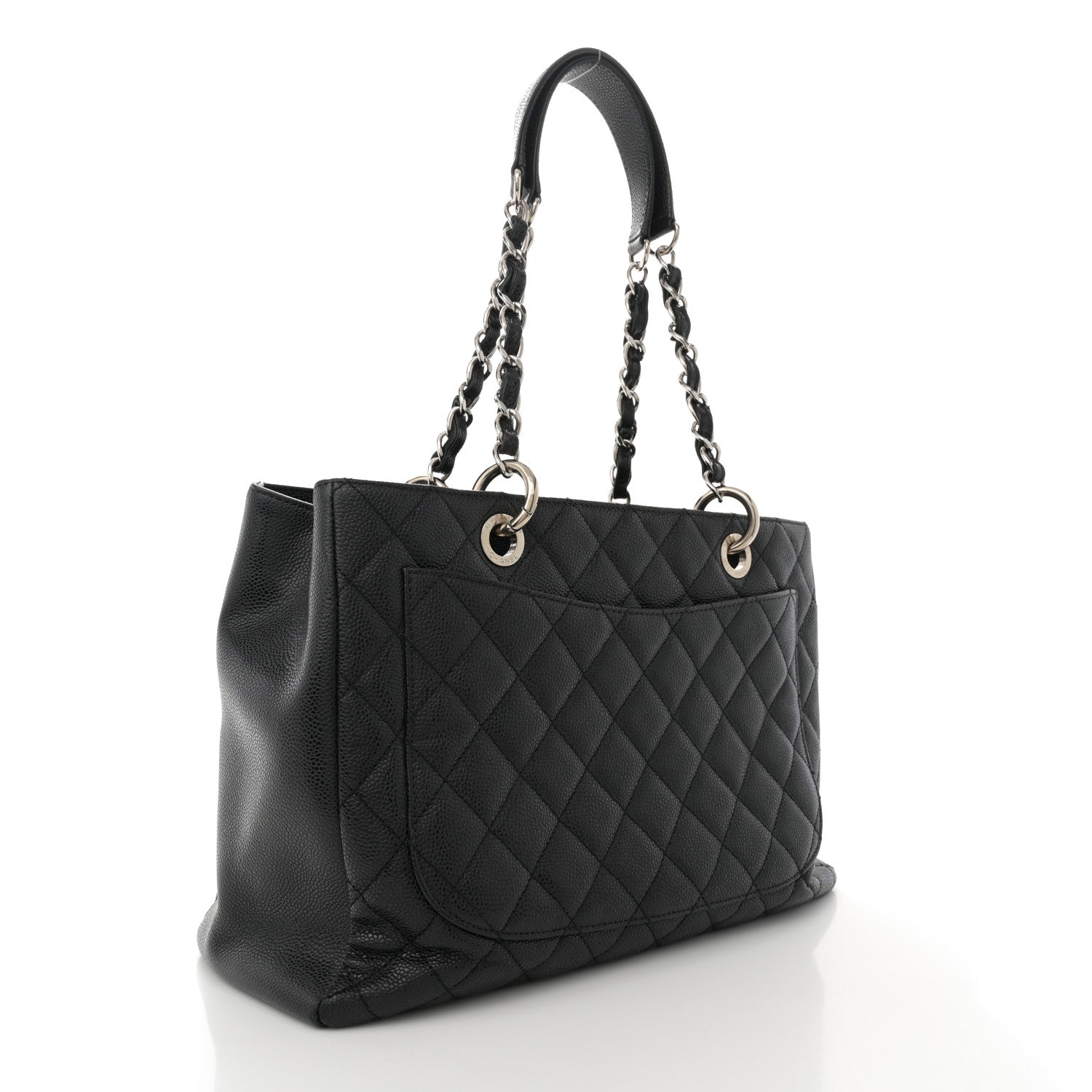 Chanel Caviar Quilted Grand Shopping Tote GST Black 3 of 11