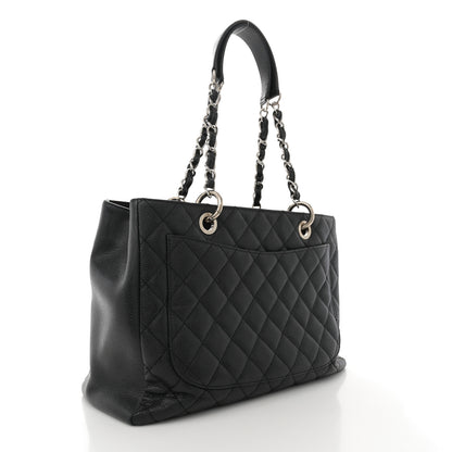 Chanel Caviar Quilted Grand Shopping Tote GST Black 3 of 11