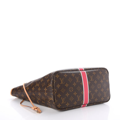Louis Vuitton Monogram My LV Heritage Neverfull MM Fuchsia White 4 of 7