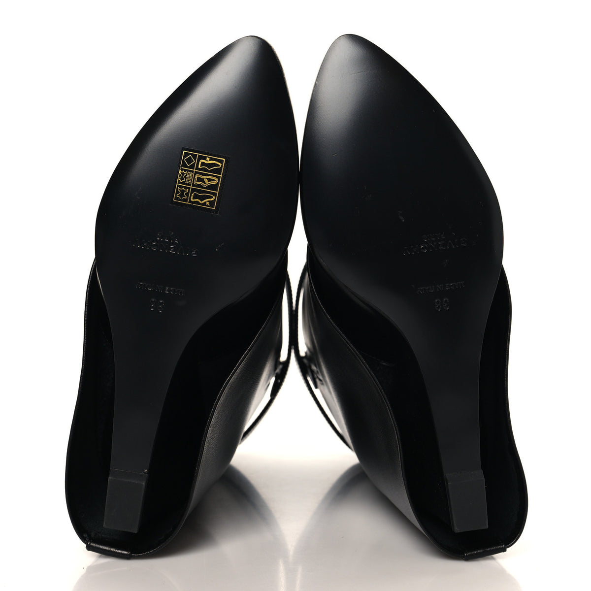 Givenchy Calfskin Shark Lock Ankle Boots 38 Black 5 of 8