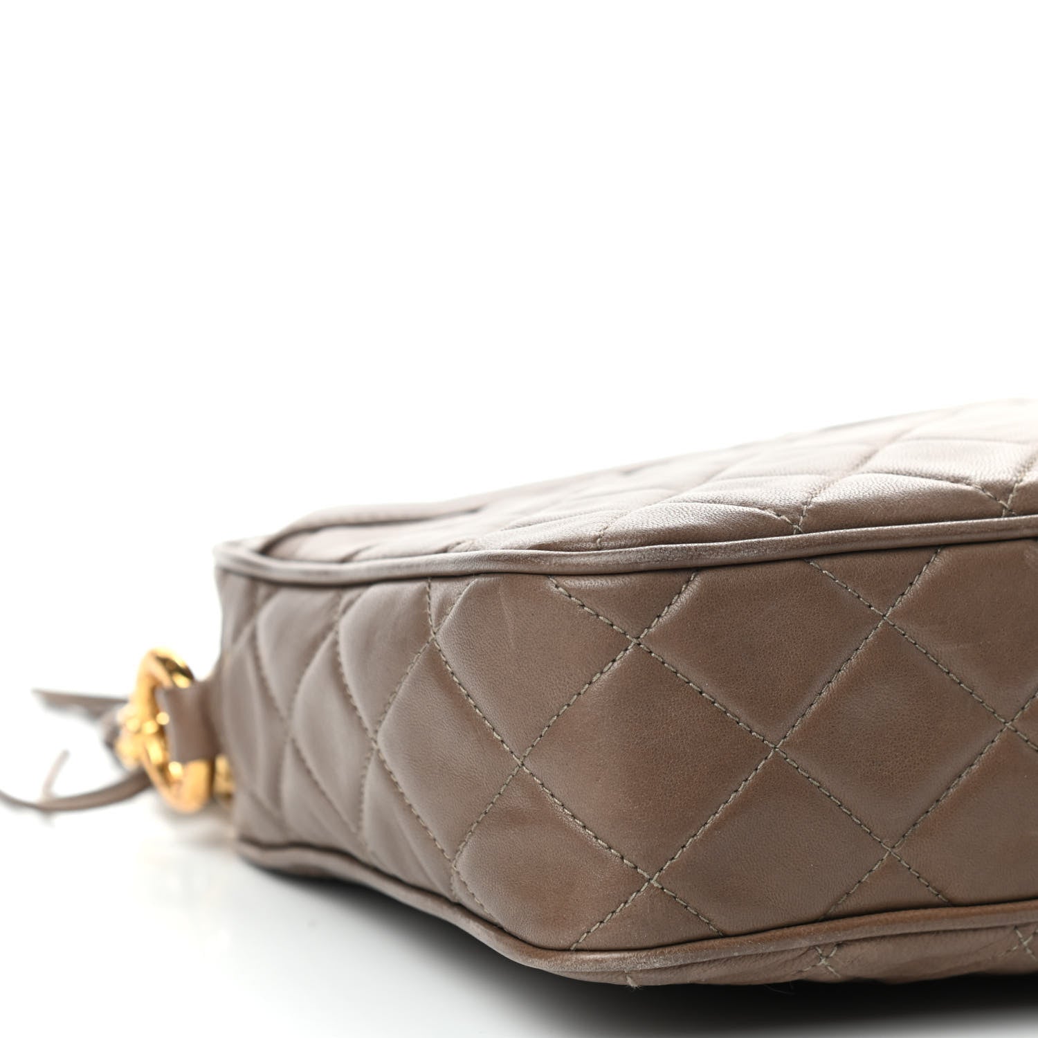 Chanel Lambskin Quilted Tassel Camera Case Brown 8 of 10