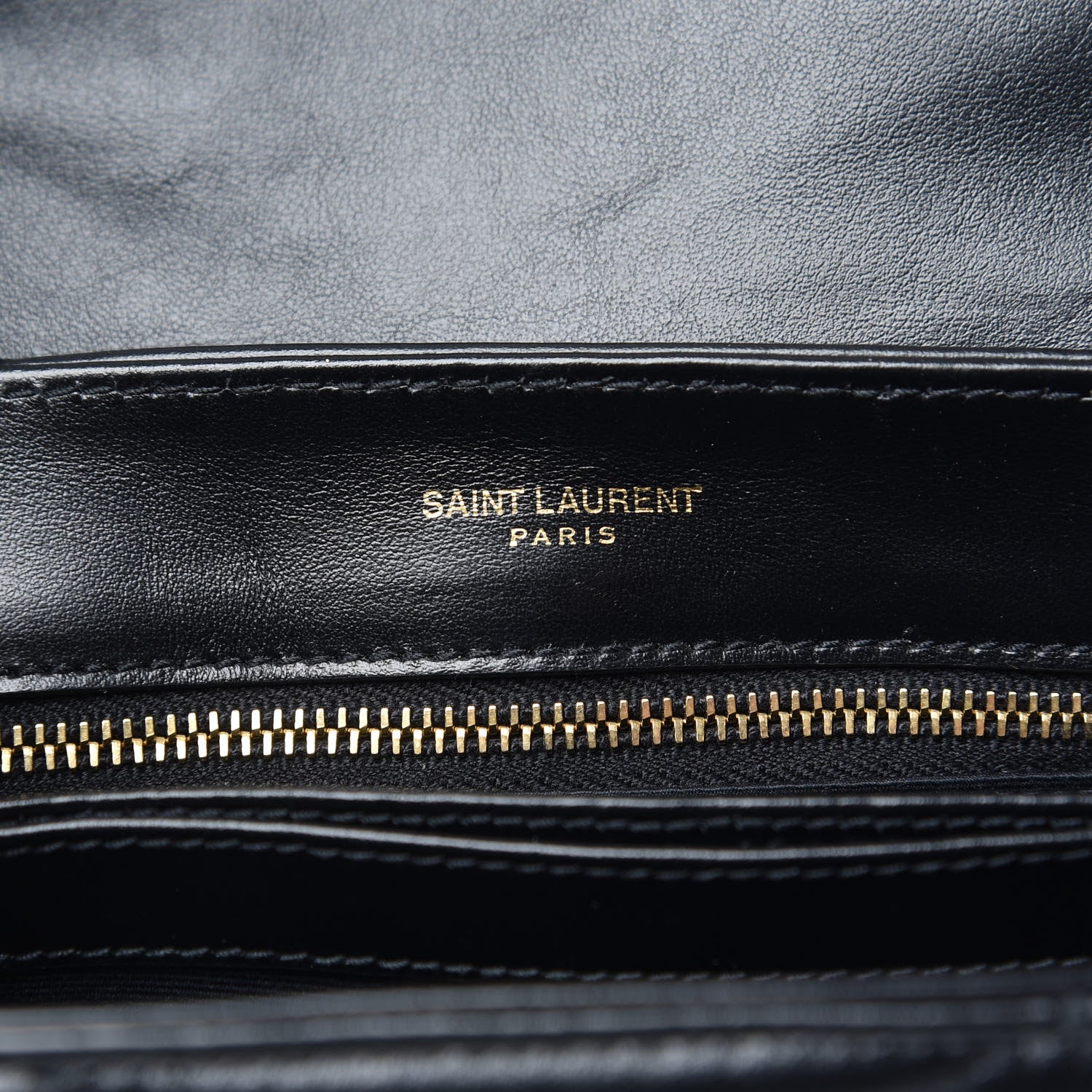 Saint Laurent Calfskin Y Quilted Monogram Toy Loulou Crossbody Bag Black 6 of 10