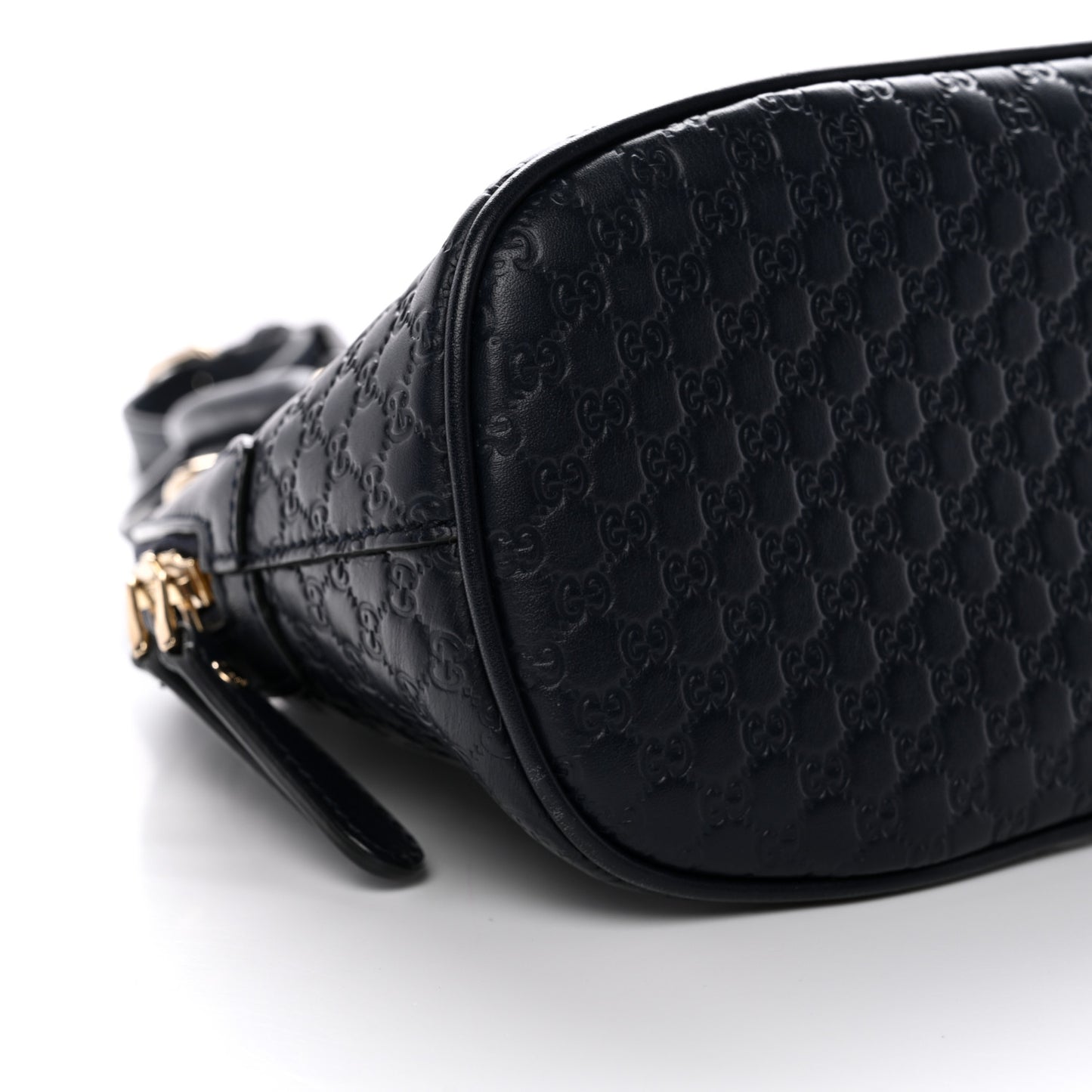 Soft Microguccissima Mini Dome Bag Blue