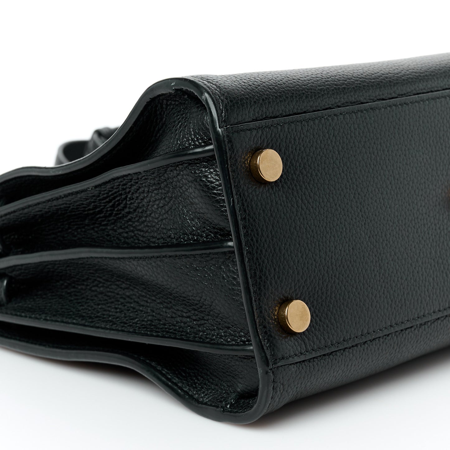 Grained Calfskin Baby Sac De Jour Souple Black