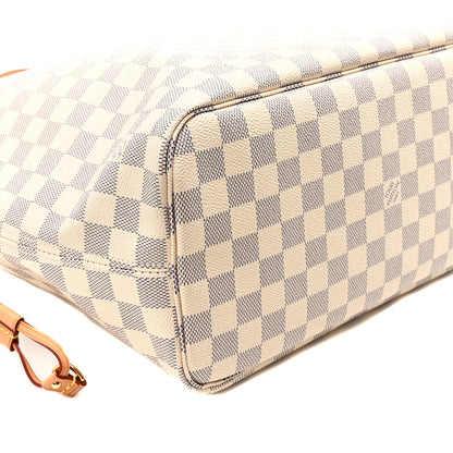 Louis Vuitton Damier Azur Neo Neverfull MM Rose Ballerine 8 of 9
