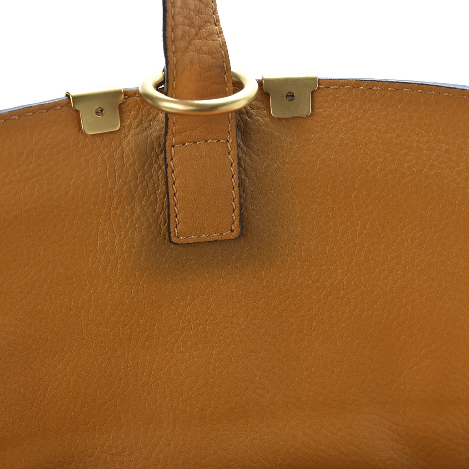Chloe Calfskin Medium Marcie Satchel Brown Sugar 7 of 12