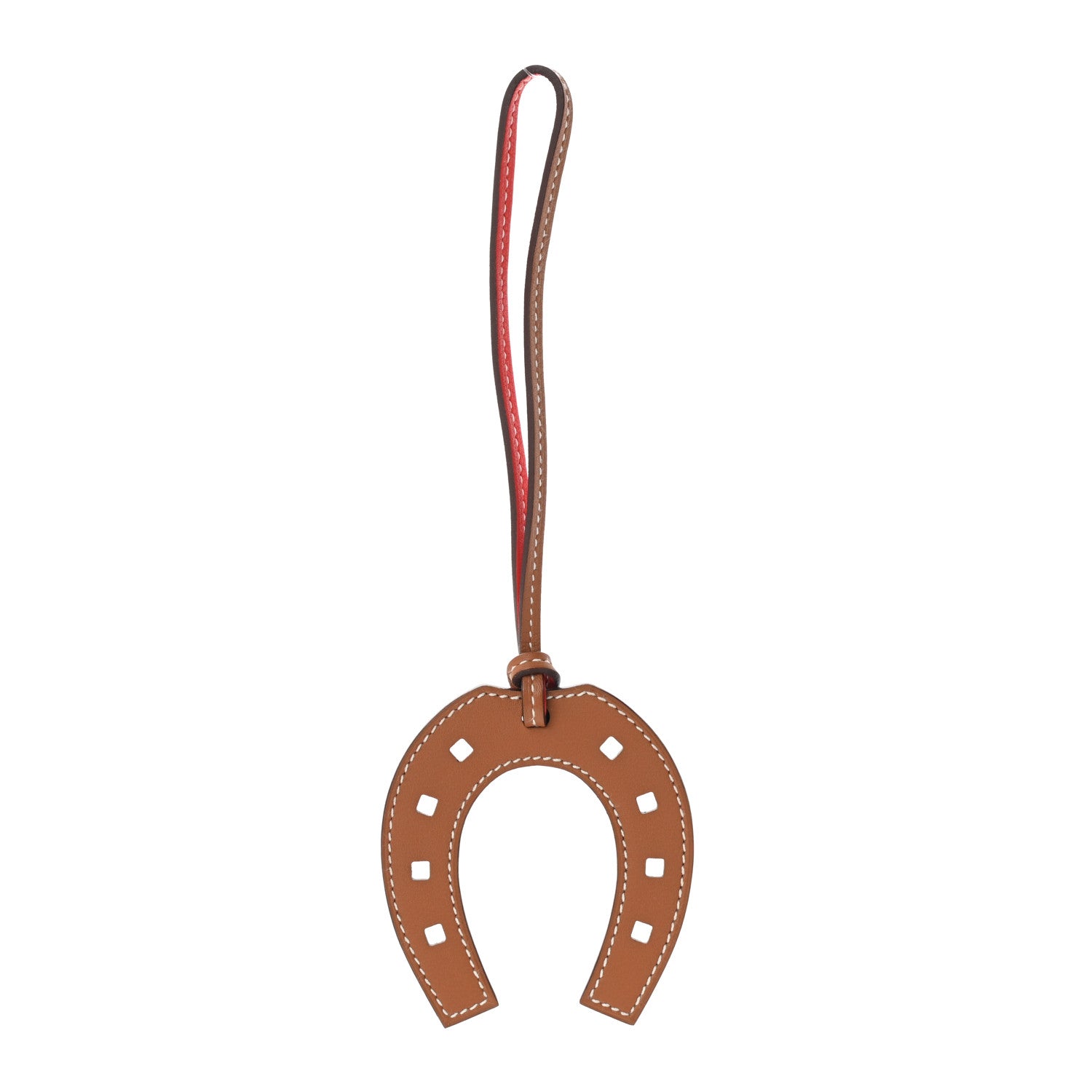 Hermes Swift Paddock Horseshoe Bag Charm Gold Capucine 1 of 3