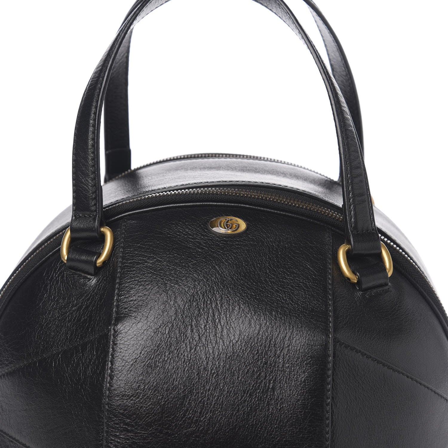 Gucci Piuma Lux Energy Large Tifosa Basketball Shaped Shoulder Bag Black 12 of 12