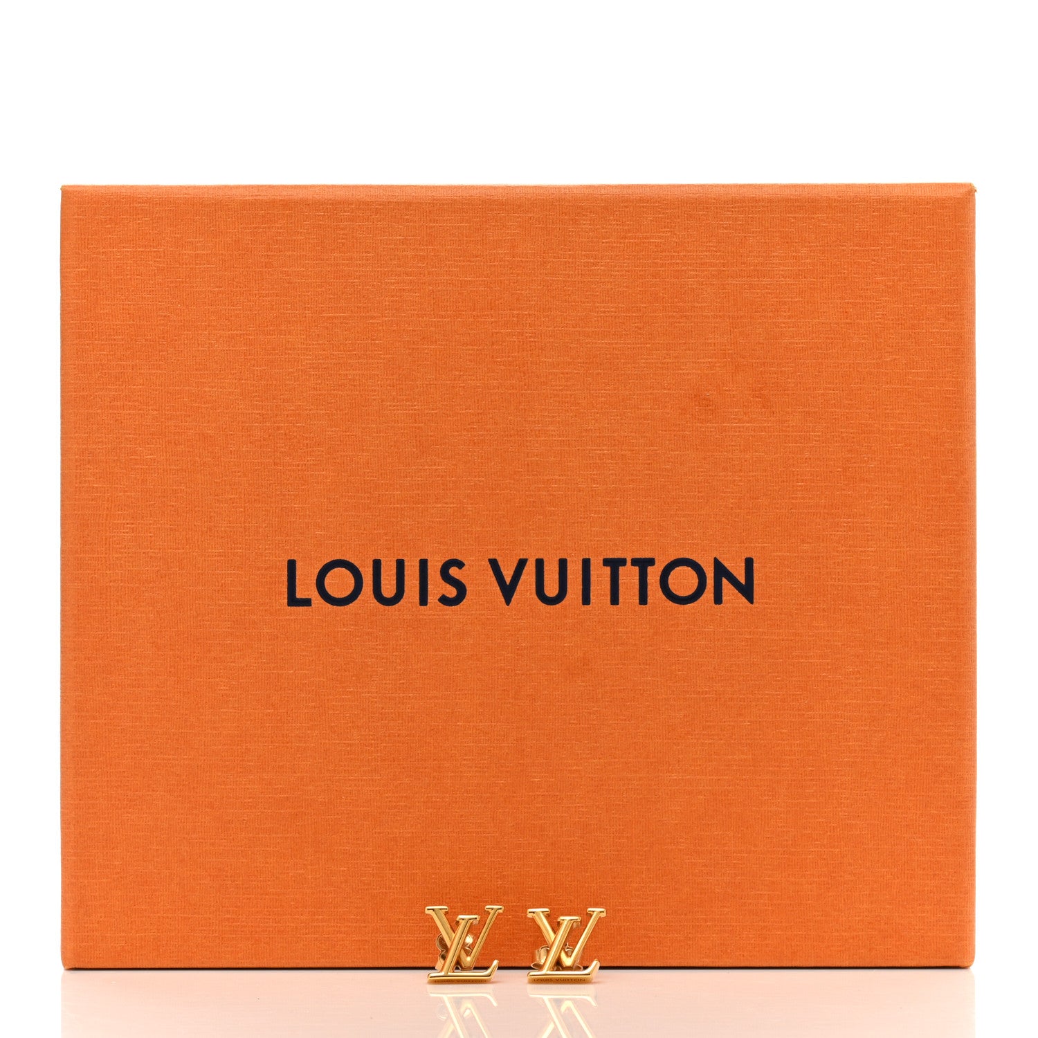 Louis Vuitton Metal LV Iconic Earrings Gold 6 of 6