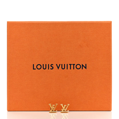 Louis Vuitton Metal LV Iconic Earrings Gold 6 of 6