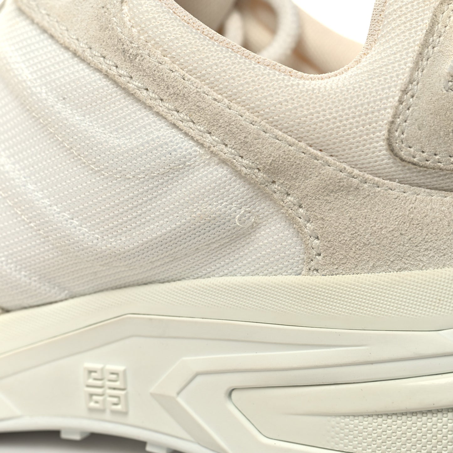 Technical Canvas Suede Giv 1 Light Runner Sneakers 37 White