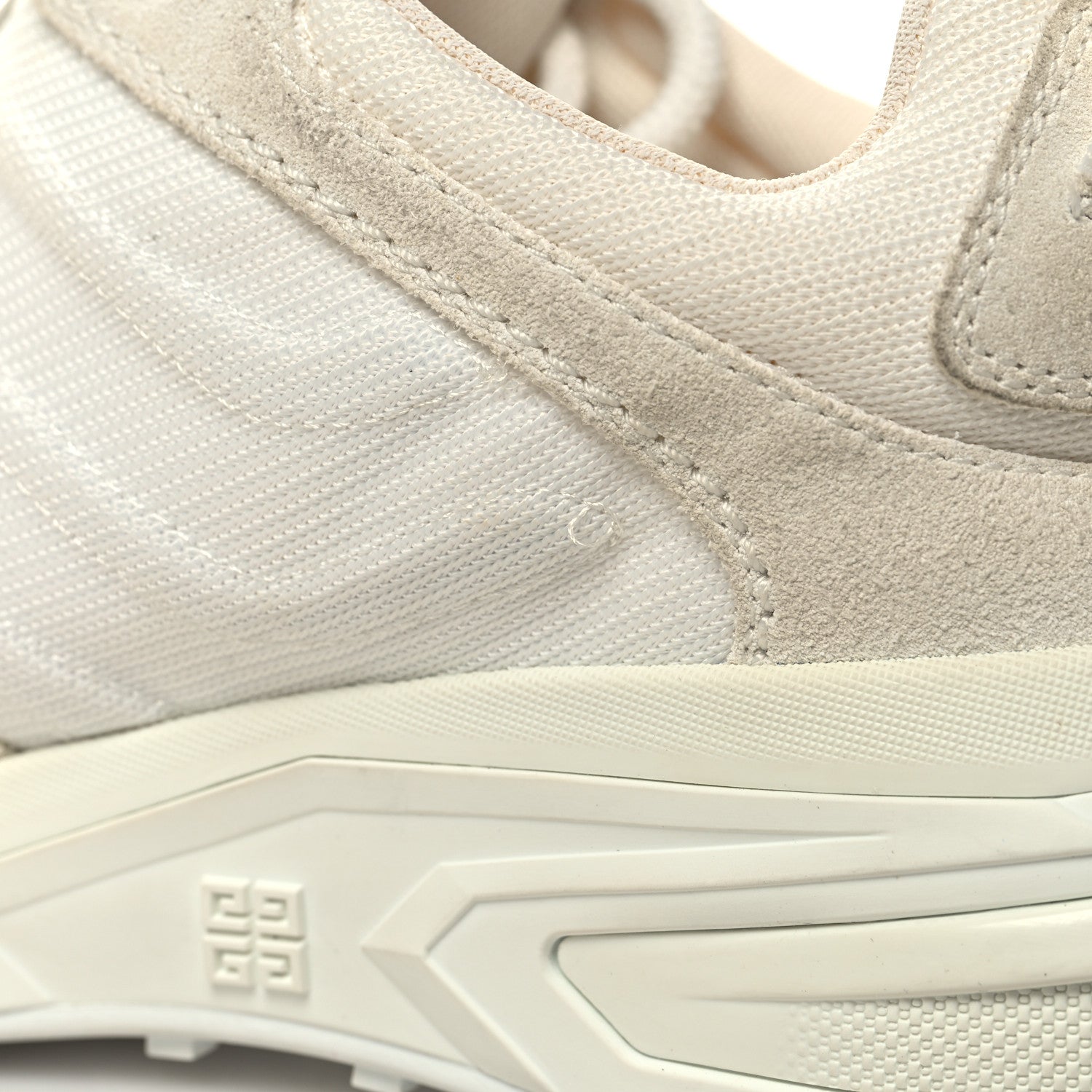 Givenchy Technical Canvas Suede Giv 1 Light Runner Sneakers 37 White 9 of 11