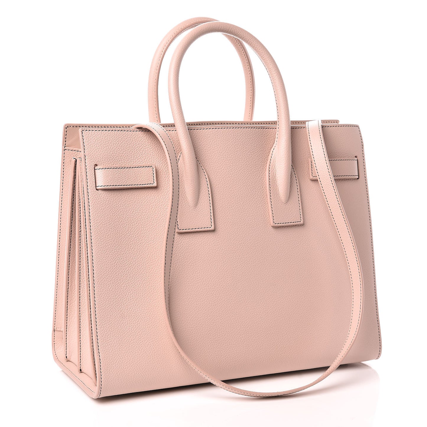 Grained Calfskin Small Sac De Jour Rose