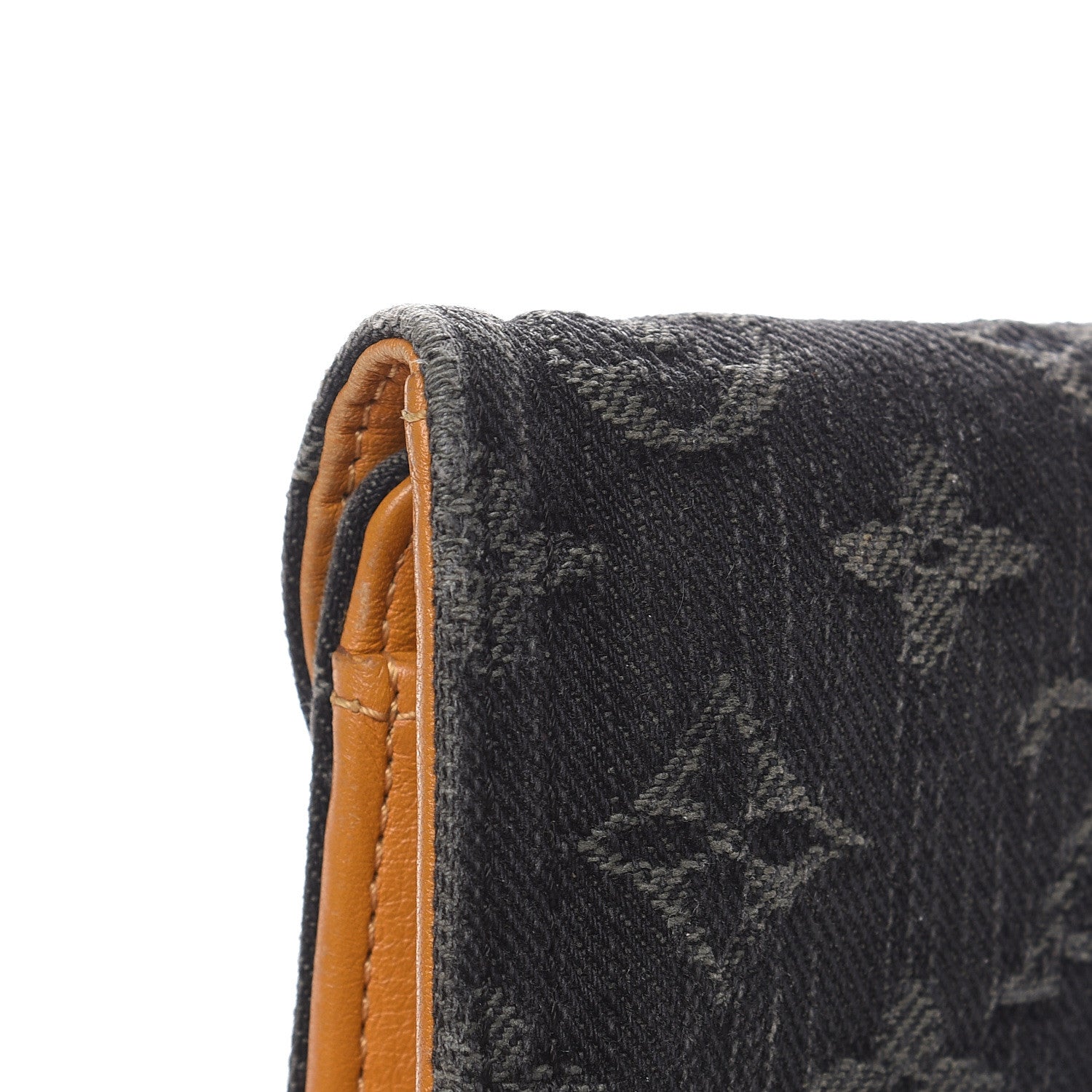 Louis Vuitton Denim Amelia Wallet Black 10 of 16