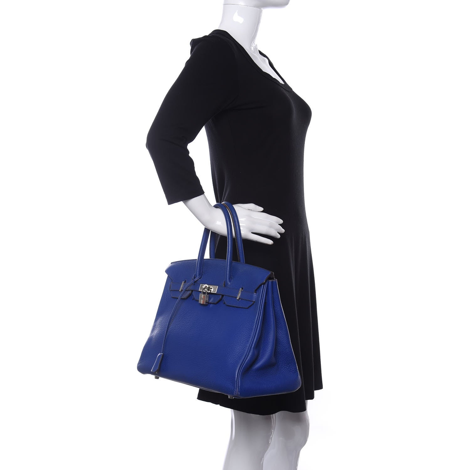 Hermes Togo Birkin 35 Bleu Electrique 2 of 19