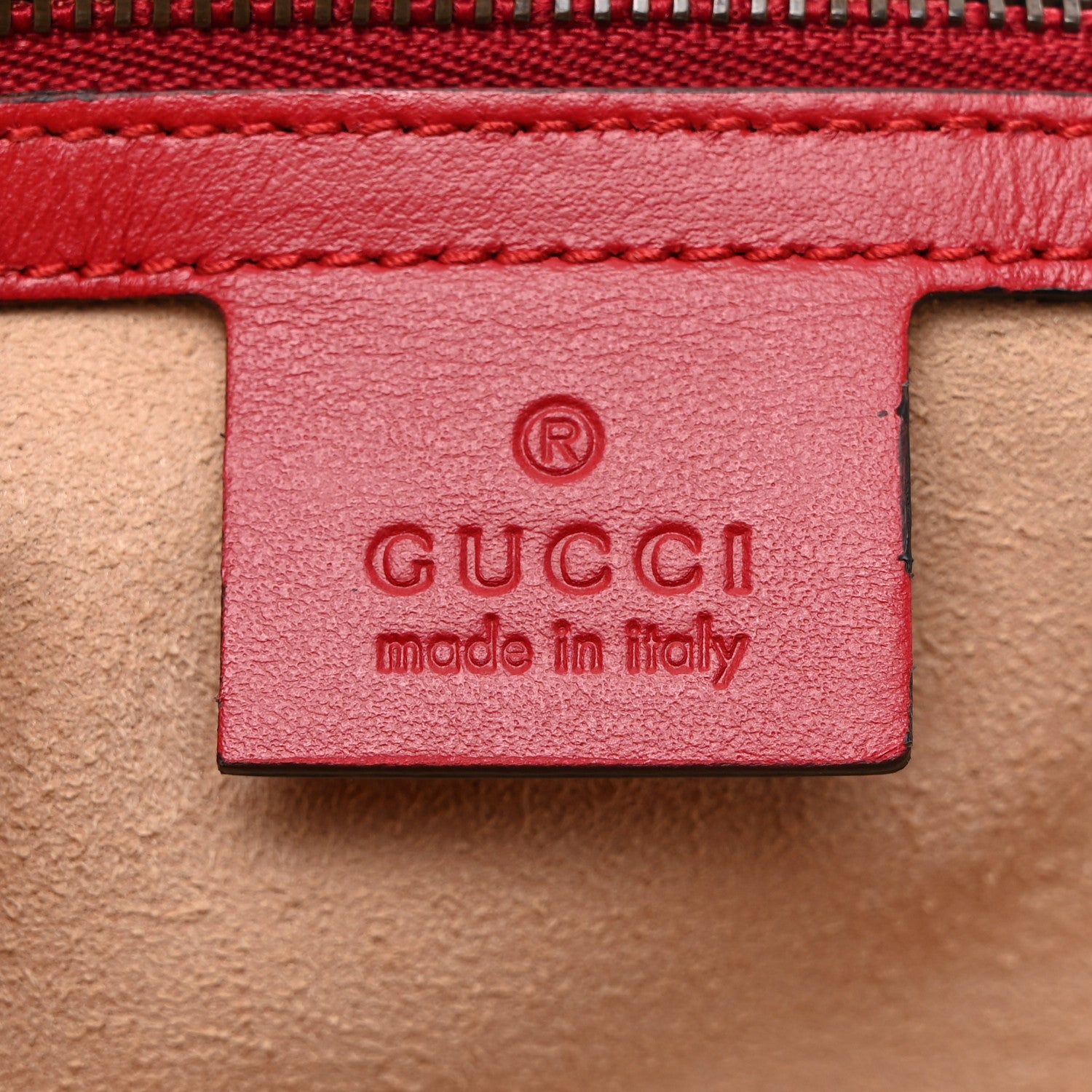 Gucci Calfskin Matelasse Small GG Marmont Shoulder Bag Hibiscus Red 6 of 10